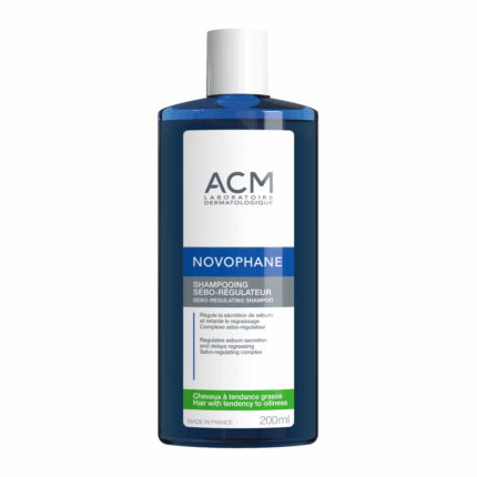 Flacon ACM Novophane Shampooing Sébo-Régulateur 200 ml pour cheveux à tendance grasse en Tunisie