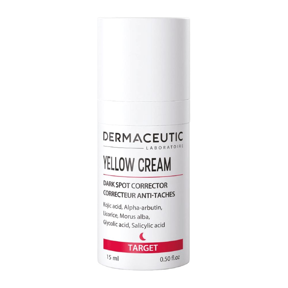 Dermaceutic Yellow Cream Anti-Taches 15 ml Flacon Dermaceutic Yellow Cream correcteur anti-taches 15 ml, soin dépigmentant du visage en Tunisie