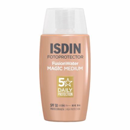 Flacon ISDIN Fotoprotector Fusion Water Magic Medium SPF50 50 ml, écran solaire teinté visage en Tunisie