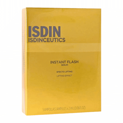 Coffret ISDIN Isdinceutics Instant Flash 5 ampoules de 2 ml, sérum effet lifting immédiat en Tunisie
