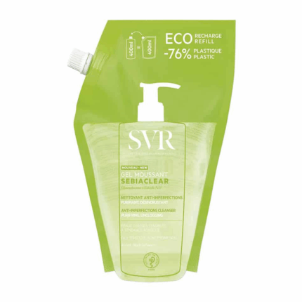 Flacon SVR Sebiaclear Recharge Gel Moussant 400ml en Tunisie