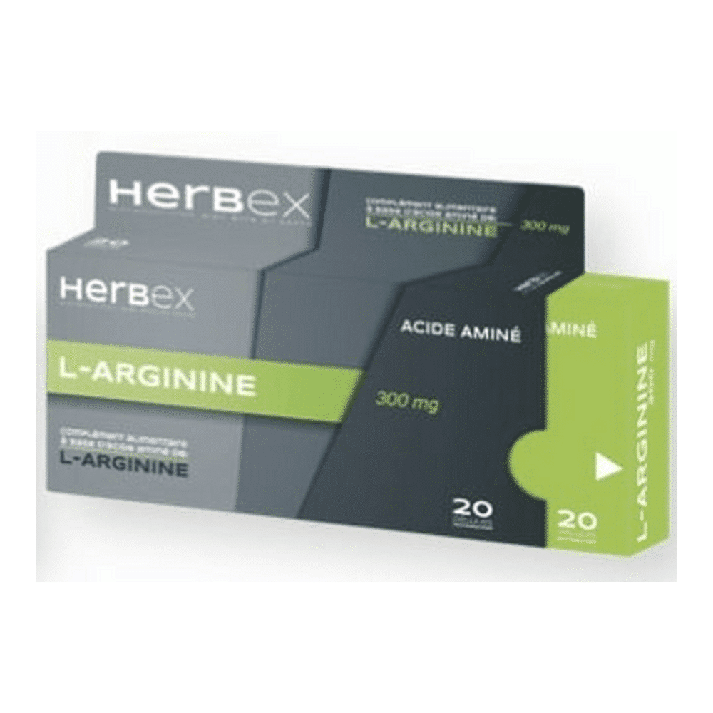 Herbex l-Arginine 300 mg 20 Gélules
