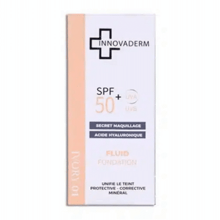 Innovaderm Fond de Teint Fluid 01 Minéral Ivory Spf50+ 30ml en Tunisie