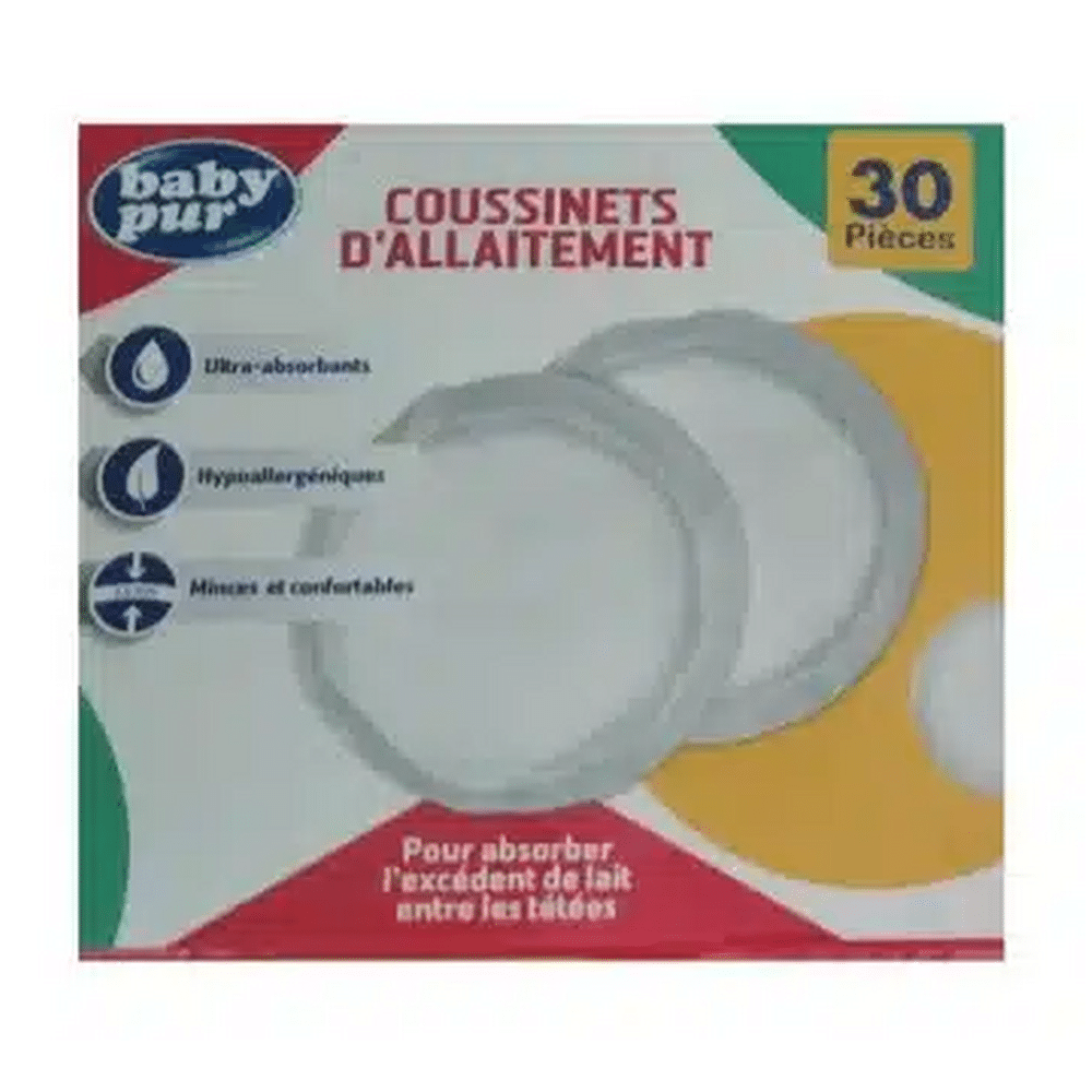 BABY PUR - COUSSINETS D'ALLAITEMENT 30 PIECES