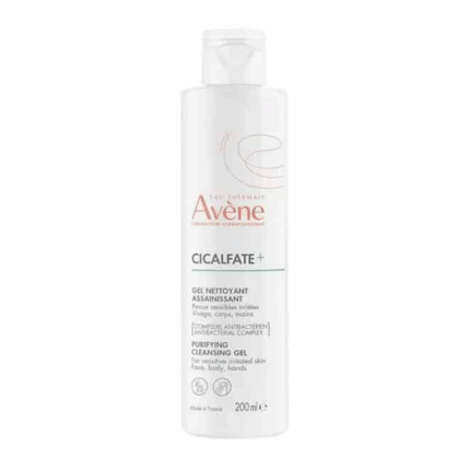 Flacon Avène Cicalfate+ - Gel Nettoyant Assainissant - Peaux Sensibles Irritées - 200ml en Tunisie