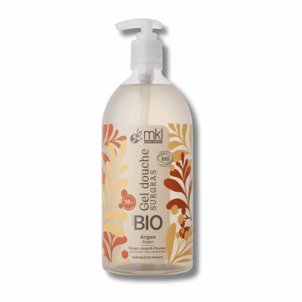 Flacon MKL Gel Douche Bio Argan 1l pour le soin des cheveux en Tunisie
