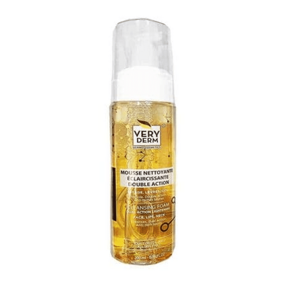 VERY DERM - MOUSSE NETTOYANTE ECLAIRCISSANTE DOUBLE ACTION 200ML