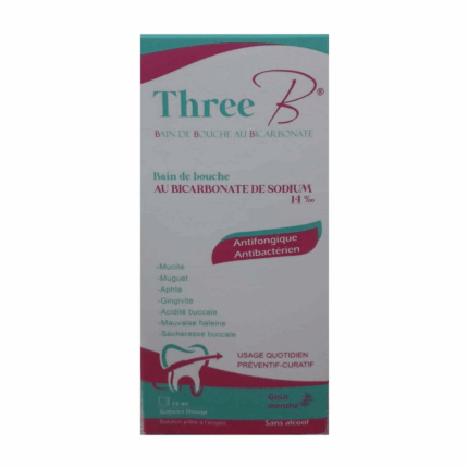 Three B Bain de Bouche 200 ml pour l'hygiène quotidienne en Tunisie
