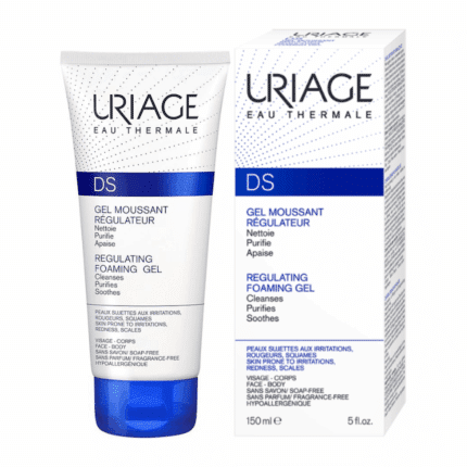 Flacon Uriage ds Gel Nettoyant Moussant Régulateur 150ml pour le soin du visage en Tunisie