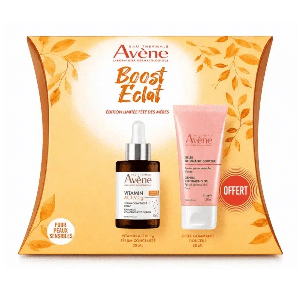 Avène Coffret Eclat: Sérum Vitamin Activ Cg + Gelee Gommante Douceur 50 ml Offerte