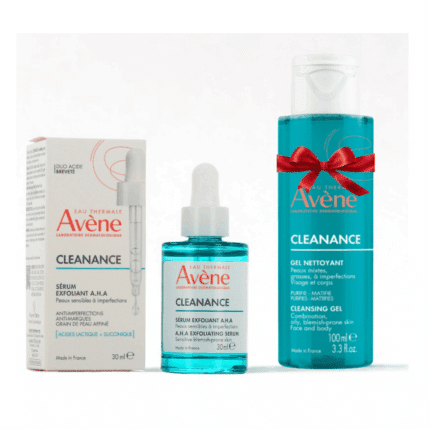 Flacon Avene Cleanance sérum Exfoliant AHA 30ml+cleanance Gel Nettoyante 100ml (offert) pour le soin du visage en Tunisie