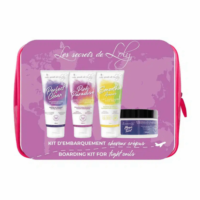 Coffret Les Secrets De Loly Trousse Voyage Crépus en Tunisie