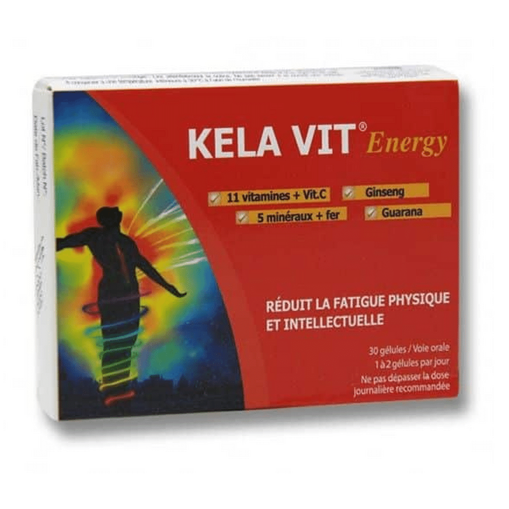 COMPLEMENTS ALIMENTAIRES KELA VIT ENERGY 30 GELULES