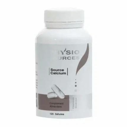Boîte Physiosources Source Calcium 120 gélules en Tunisie
