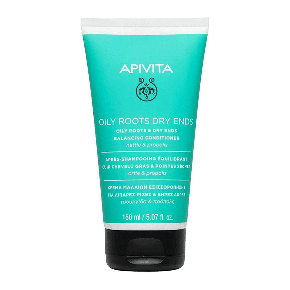 Apivita Après Shampooing Équilibrant Cuir Chevelu Gras et Pointes Sèches 150 mL