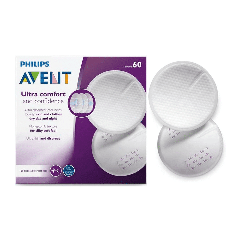 Philips Avent Scf254/61 Coussinets D'allaitement Jetables - Boite 60 Coussinets