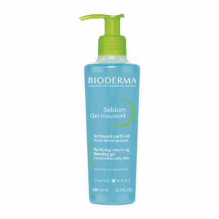 BIODERMA-SÉBIUM-GEL-MOUSSANT-NETTOYANT-PURIFIANT-200-ML-PARA-DU-BONHEUR-TUNISIE