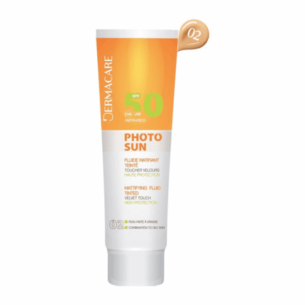 DERMACARE PHOTOSUN FLUIDE MATIFIANT TEINTE