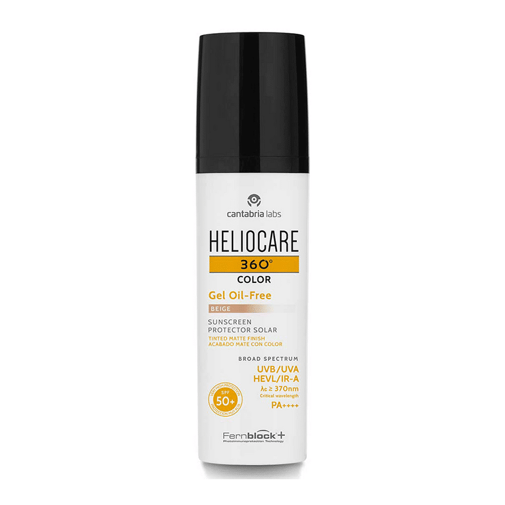 Cantabria Labs Heliocare 360° Oil-Free beige, photoprotecteur pour peaux grasses 50ml