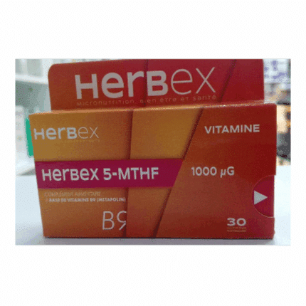 Herbex 5-mthf 100mg Bt/30 pour bébé en Tunisie
