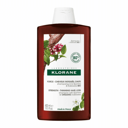 KLORANE-SHAMPOING-CHEVEUX-FATIGUÉS-&-CHUTE-À-LA-QUININE-ET-EDELWEISS-400-ML-PARA-DU-BONHEUR-TUNISIE