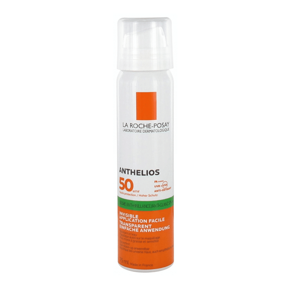 Anthelios Brume Anti-Brillance Invisible SPF50 75ml LA ROCHE POSAY ANTHELIOS BRUME ANTI BRILLANCE invisible SPF50 75ml format pocket réapplication peau mixte Tunisie