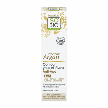 LEA-NATURE-SO'BIO-CRÈME-ANTI-ÂGE-CONTOUR-YEUX-&-LÈVRES-5EN1-15ML-PARA-DU-BONHEUR-TUNISIE