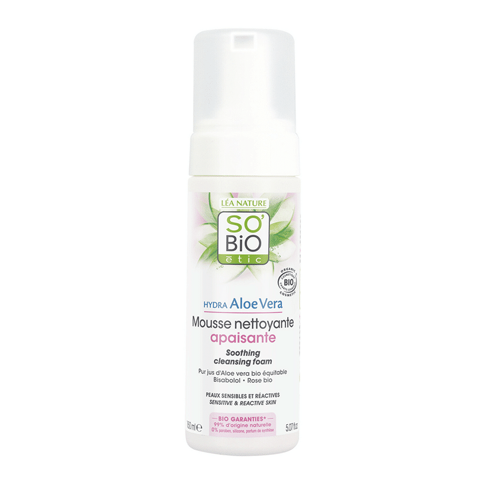 Léa Nature So’bio Mousse Nettoyante Apaisante Hydra Aloe Vera 150 ml