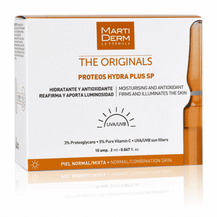Boîte d'ampoules Martiderm Proteos Hydra Plus sp 10 Ampoules Les Originaux pour le soin du visage en Tunisie