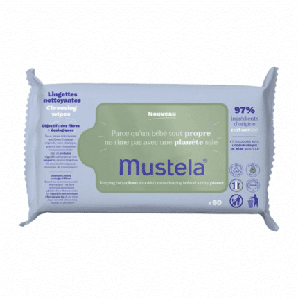 MUSTELA-LINGETTES-NETTOYANTES-À-L'AVOCAT-60-LINGETTES-PARA-DU-BONHEUR-TUNISIE