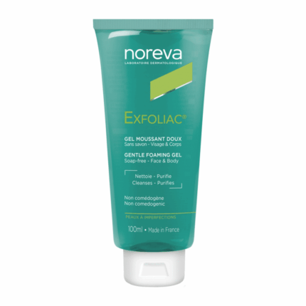 NOREVA-EXFOLIAC-GEL-MOUSSANT-DOUX-100-ML-PARA-DU-BONHEUR-TUNISIE