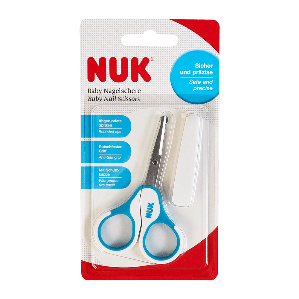 NUK Ciseaux avec Étui Bleu