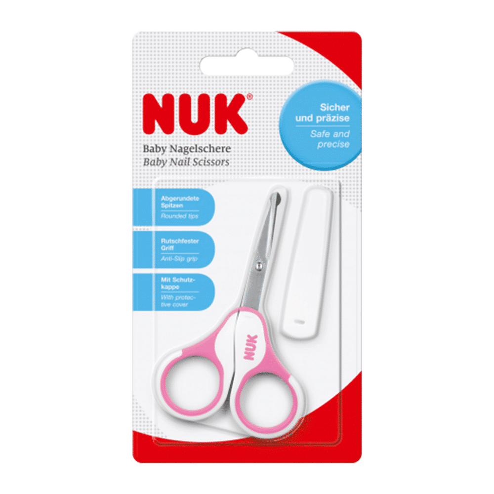 NUK CISEAUX AVEC ÉTUI ROSE