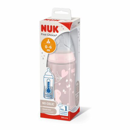 NUK-FIRST-CHOICE+-BIBERON-0-6-MOIS-ROSE-300ML-PARA-DU-BONHEUR-TUNISIE