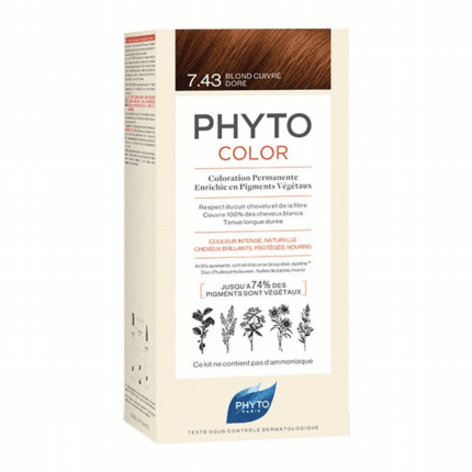 PHYTOCOLOR-COLORATION-PERMANENTE-BLOND-CUIVRÉ-DORÉ-7.43---PARA-DU-BONHEUR-TUNISIE