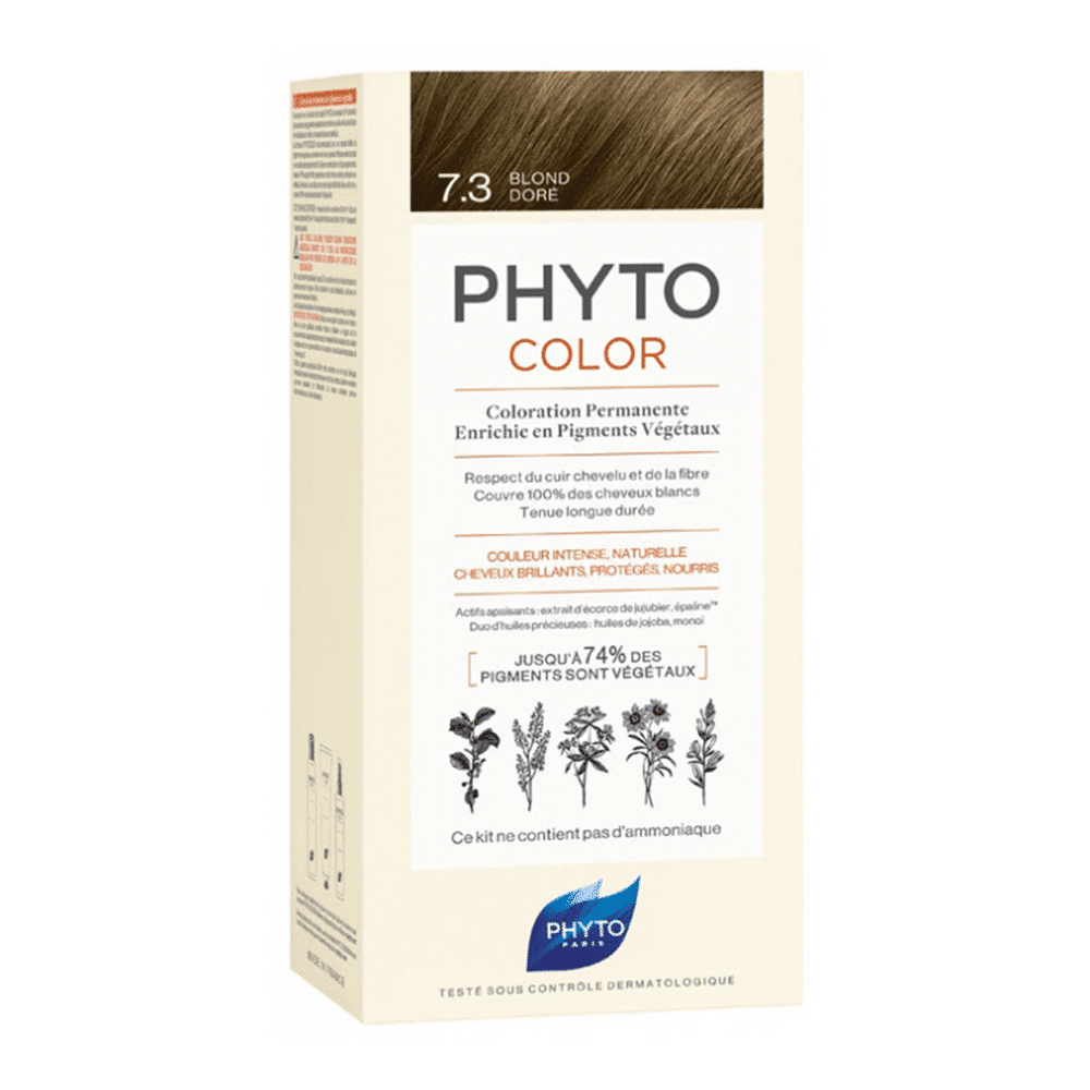 PHYTOCOLOR-COLORATION-PERMANENTE-BLOND-DORÉ--7.3---PARA-DU-BONHEUR-TUNISIE Phytocolor Coloration Permanente Blond Doré -7.3 en Tunisie