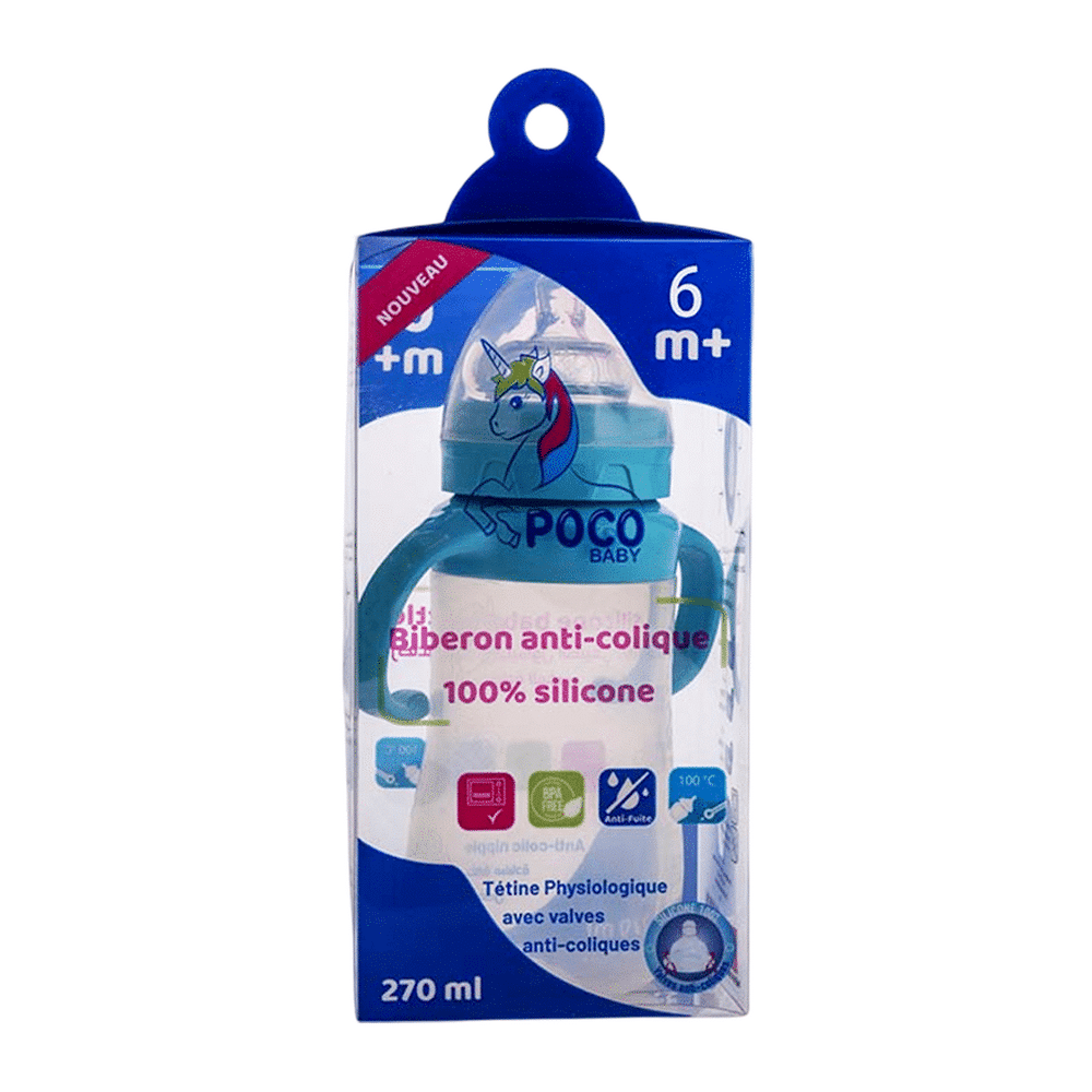 POCO-BABY-BIBERON-SILICONE-ANTI-COLIQUE-BLEU-270ML-PARA-DU-BONHEUR-TUNISIE POCO-BABY-BIBERON-SILICONE-ANTI-COLIQUE-BLEU-270ML-PARA-DU-BONHEUR-TUNISIE