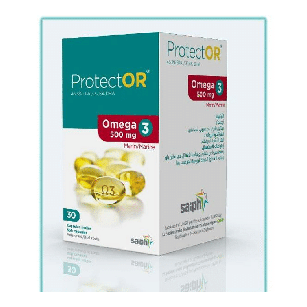 PROTECTOR-500 Protector OMEGA 3 500mg B/30 complément alimentaire en Tunisie