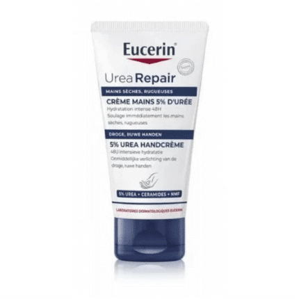 Tube Eucerin UreaRepair crème mains 5% Uree 75ml pour le soin du corps en Tunisie