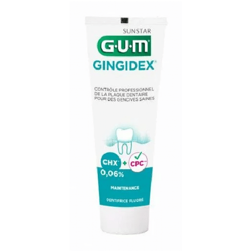 Sans titre Tube GUM Gingidex Dentifrice 75ml pour l'hygiène quotidienne en Tunisie