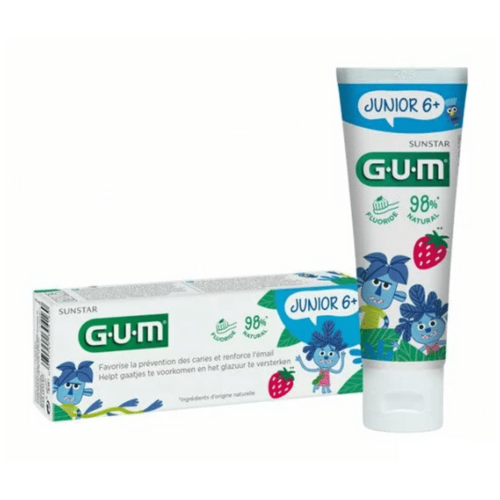 Sans titre Tube GUM Junior Gel Dentifrice 6+ Ans 50ml pour l'hygiène quotidienne en Tunisie