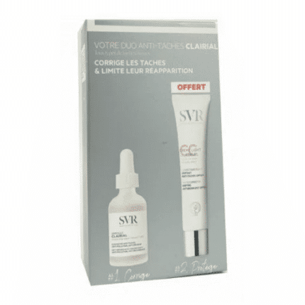 Svr Coffret Clairial Ampoule + Clairial CC crème Light Spf50+ Offerte en Tunisie