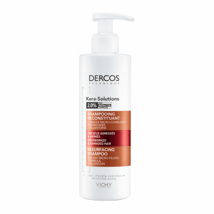 VICHY-DERCOS-KERA-SOLUTIONS-SHAMPOING-RECONSTITUANT-CHEVEUX-AGRESSÉS-&-ABIMÉS-250-ML-PARA-DU-BONHEUR-TUNISIE
