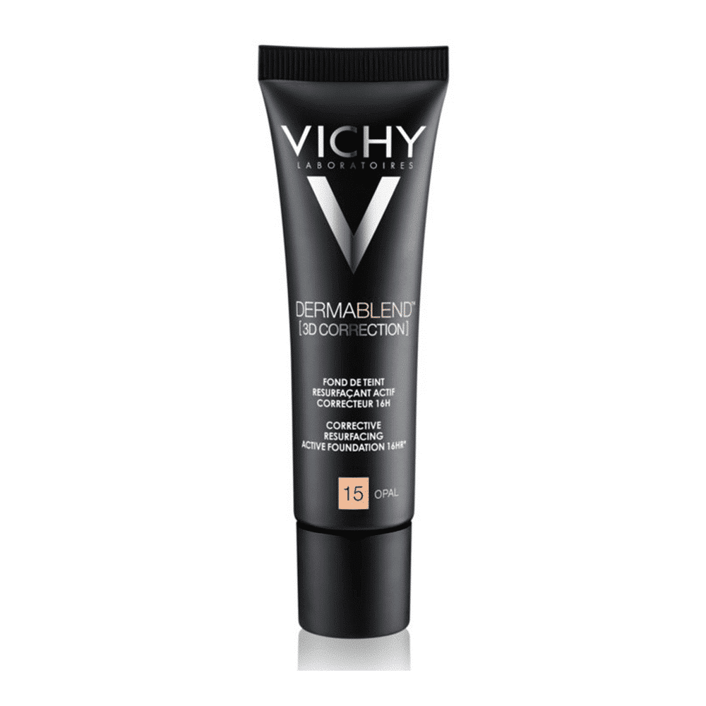 VICHY DERMABLEND 3D CORRECTION FOND DE TEINT OPAL 15 PEAUX GRASSES À TENDANCE ACNÉIQUE
