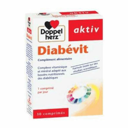 Boîte Doppelherz Aktiv Diabevit 30 comprimés en Tunisie