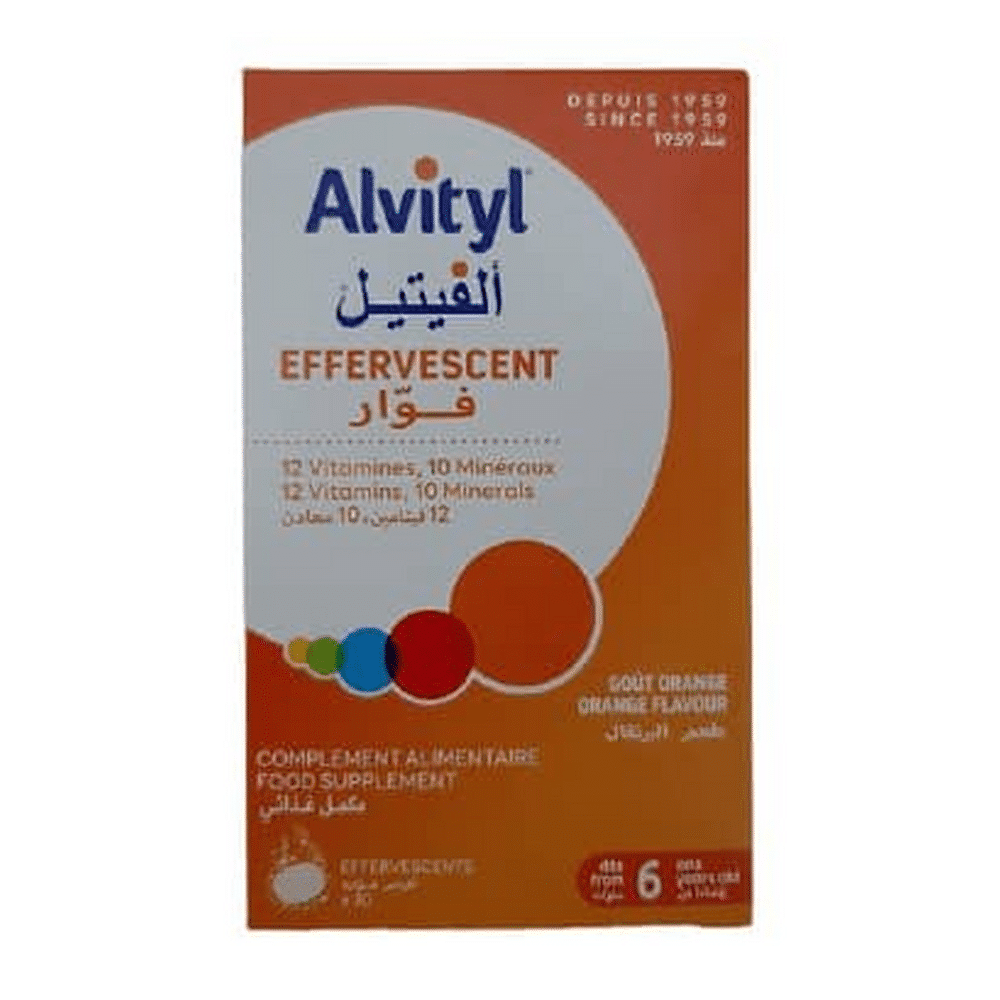 alvityl-multivitamine-efferv-sans-sucre-b30 Alvityl Multivitamine Effervescent Sans Sucre B/30 complément alimentaire en Tunisie