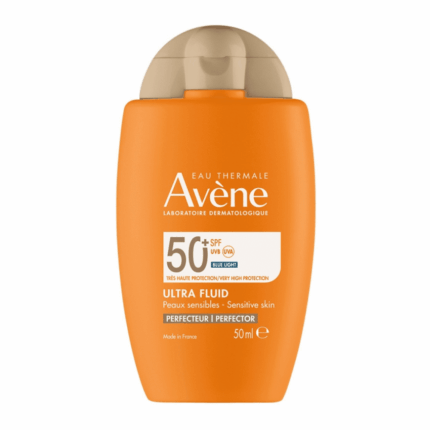 Flacon avène ultra fluide Perfecteur Teinté SPF50+ 50ml visage peau sensible TriAsorB Tunisie