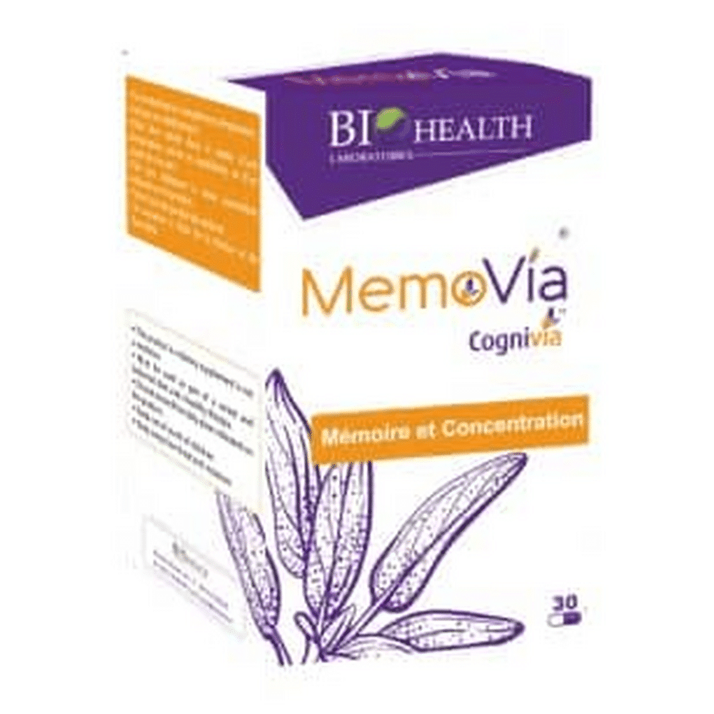 bio-health-memovia-30-gelules Boîte Bio Health Memovia 30 gélules complément alimentaire en Tunisie