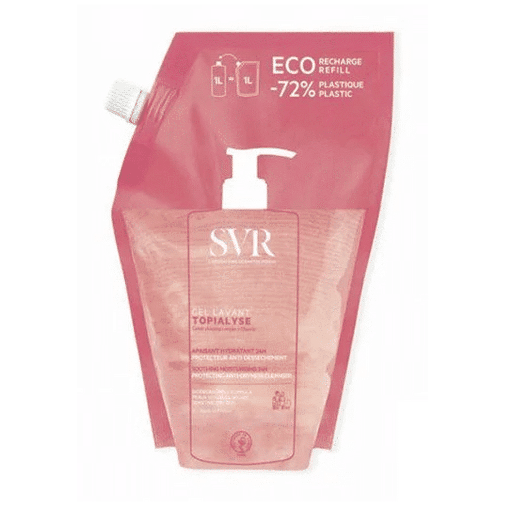 bonheur Flacon SVR Topialyse Gel Lavant Eco-recharge 1l pour le soin du visage en Tunisie