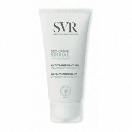 Tube SVR Spirial déodorant Anti Transpirant crème 50ml pour l'hygiène quotidienne en Tunisie
